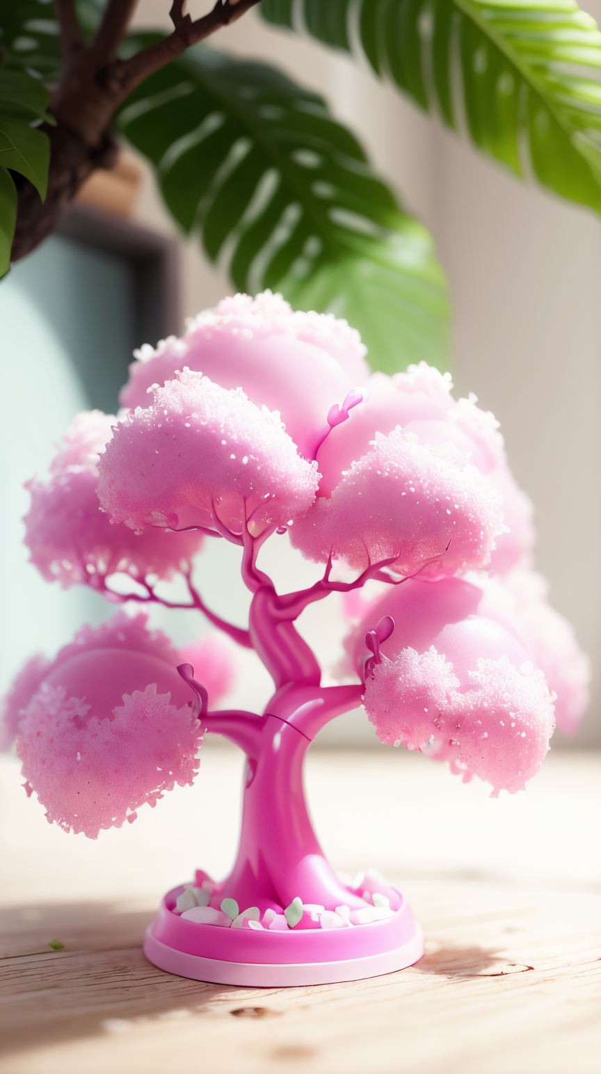 <lora:BarbieCore:0.8> BarbieCore tree, (shiny plastic:0.8), (pink and white:0.9), (pastel:0.85)